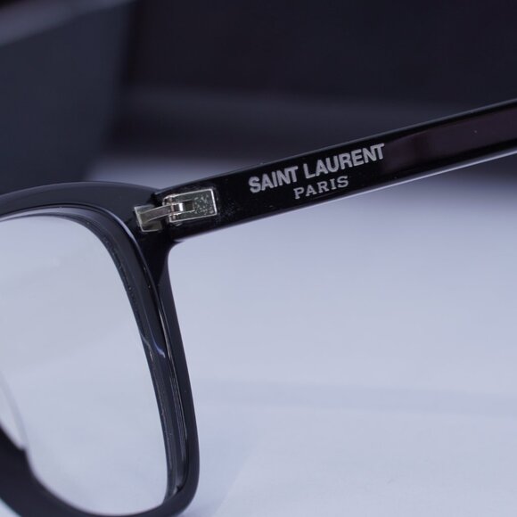 Saint Laurent SL219 001 Cat Eye 51mm Eyeglasses – Black - Picture 7 of 11